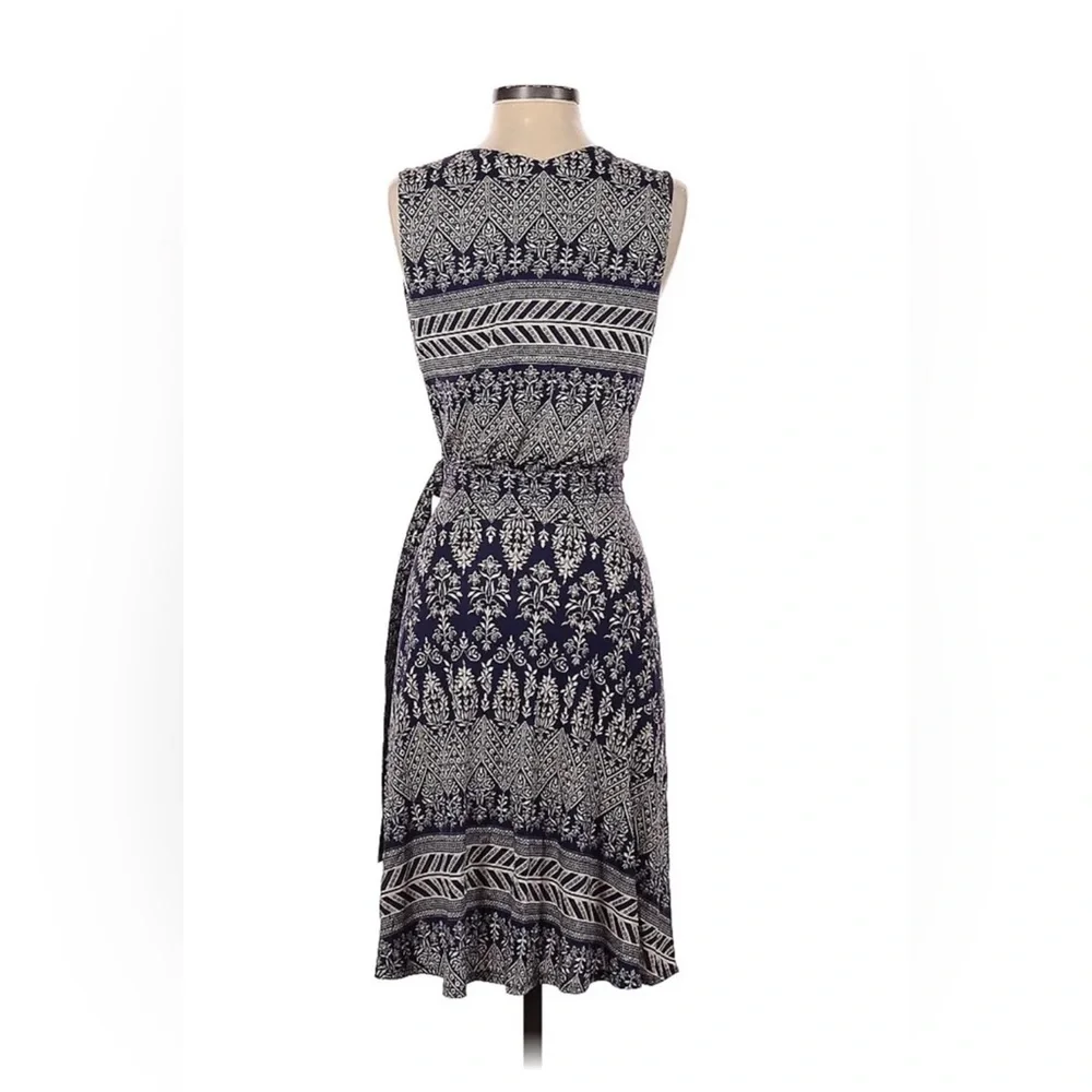 TORY BURCH | Purple Wrap Midi Dress | Size S - Picture 2 of 2